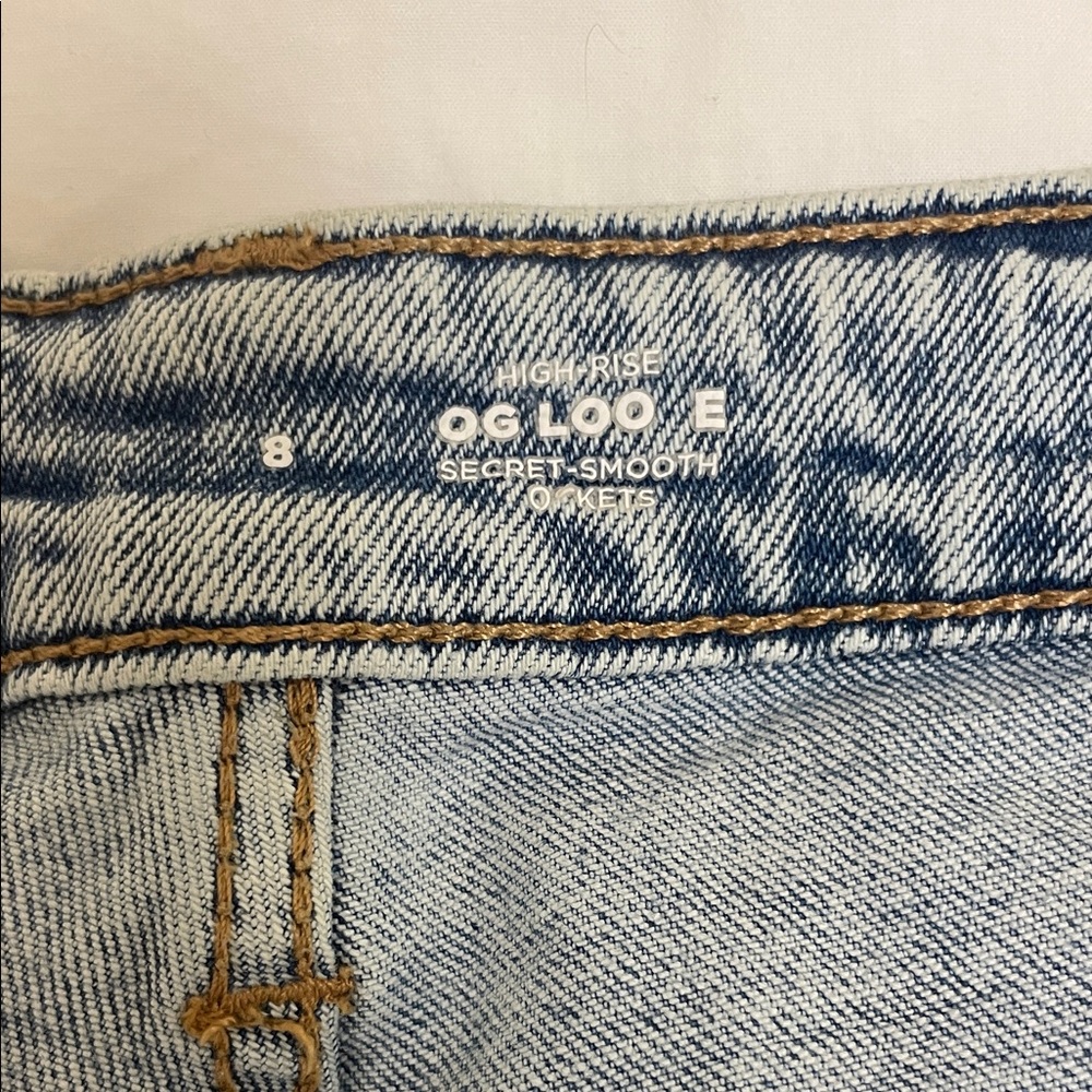 Old Navy Light Blue Straight Leg Jeans - Picture 4 of 4